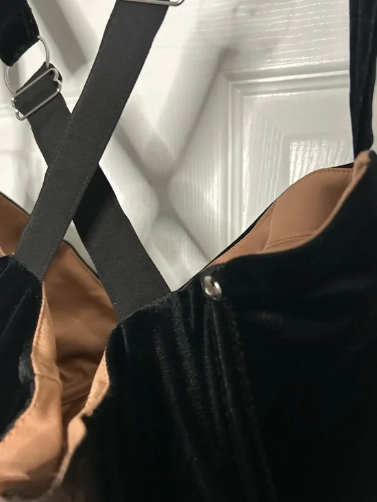 Mistress Rocks Black Velvet & Lace Corset Dress - Picture 13 of 16